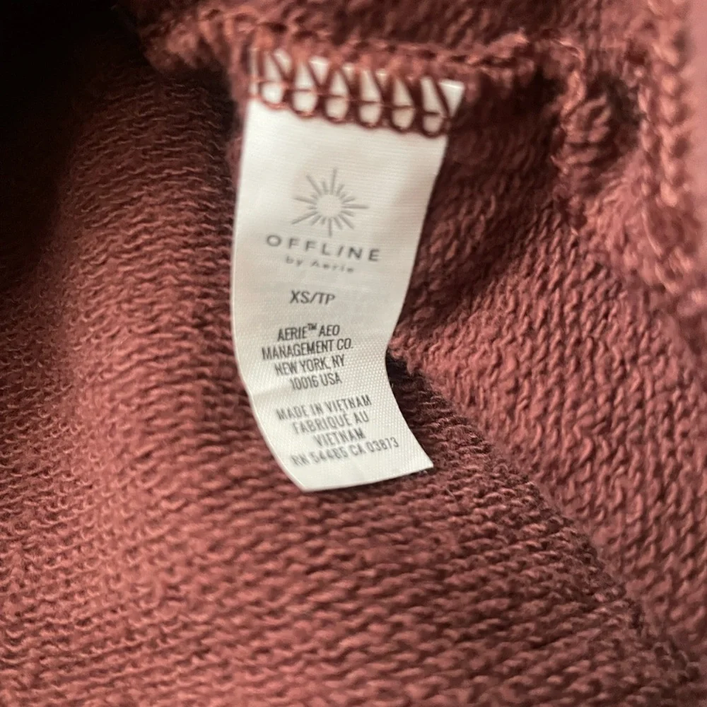 NWT! Offleash by Aerie Burgundy Dog Hoodie